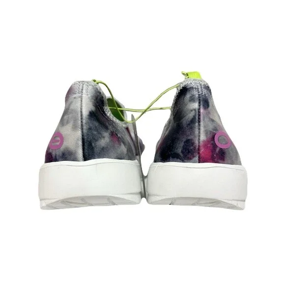 NEW Oofos Womens Size 6 OOmg Eezee Slip On Sport Recovery Shoes Tie Dye Pink - Picture 5 of 8
